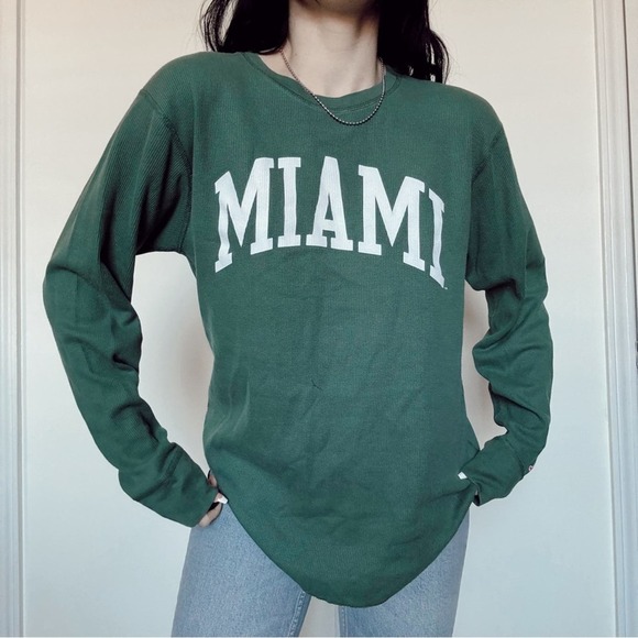League Tops - Original league large Miami long sleeve thermal top